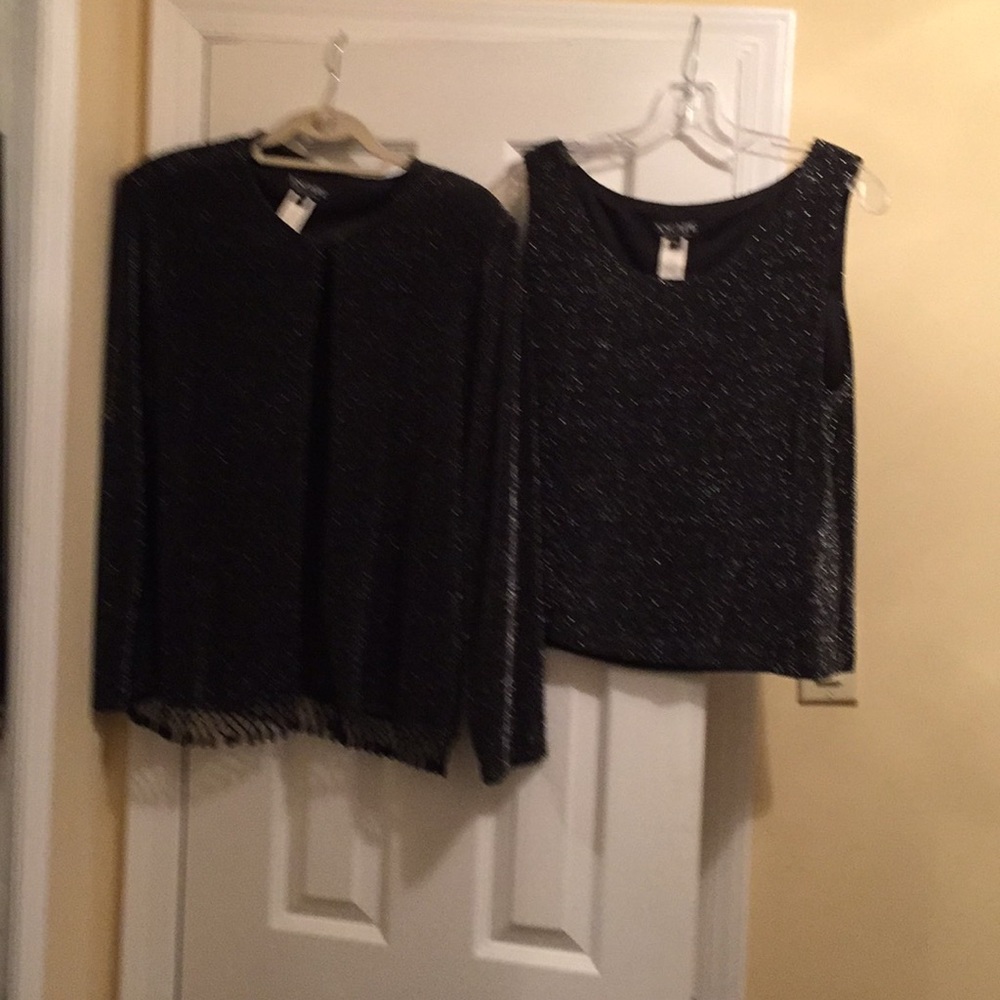 Black & Silver Two Piece cocktail set. Size XL
